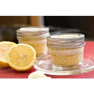 My Momma's Kitchen Luscious Lemon Cake in a Jar with Lemon Buttercream (Set of 4)
