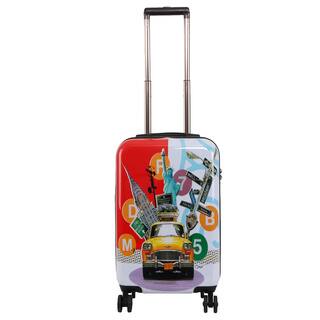 Triforce Francisco Ceron Pop Art New York 22-inch Carry-on Spinner Luggage