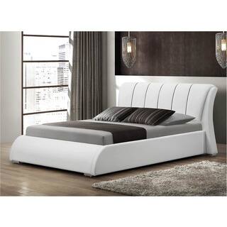 LYKE Home Katrina White Queen Platform Bed