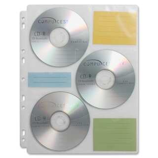 Compucessory CD/DVD Ring Binder Storage Pages - Pack of 25