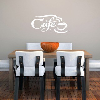 Cafe' 22 x 11-inch Wall Decal