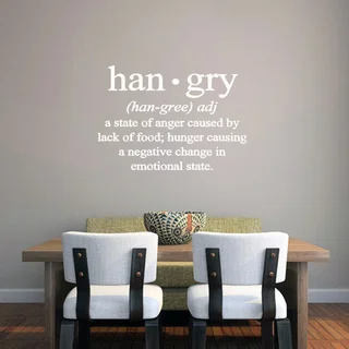 Hangry Kitchen' 32 x 22.5-inch Wall Decal