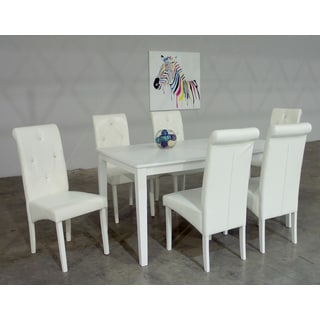Warehouse of Tiffany Dita 7-piece White Dining Set