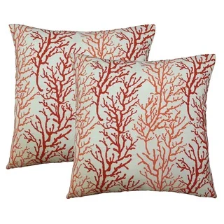 Coral 17-inch Accent Pillows (2-pack)