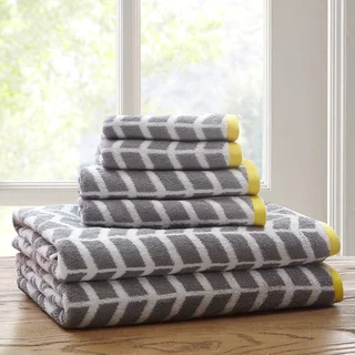 Intelligent Design Laila Cotton Jacquard 6-piece Towel Set