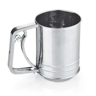 Cook N Home 3-Cup Stainless Steel Flour Sifter