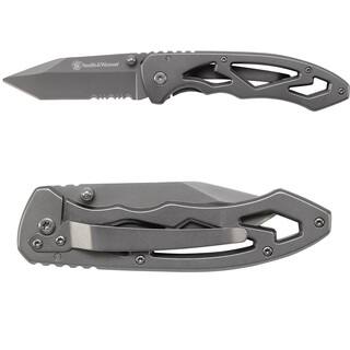 Smith & Wesson Frame Lock Partial Serrated Tanto Folding Knife