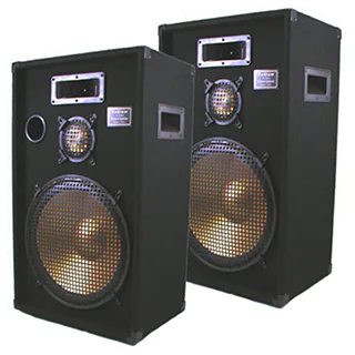 Podium Pro PPB15-PR Band DJ Karaoke 1400 Watt Deluxe Three Way 15-inch Speaker Pair