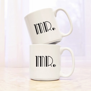 Mr. & Mr. Gatsby 20 oz. Large Coffee Mugs (Set of 2)