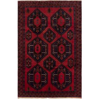 ecarpetgallery Finest Rizbaft Red Wool Rug (6'10 x 10'6)
