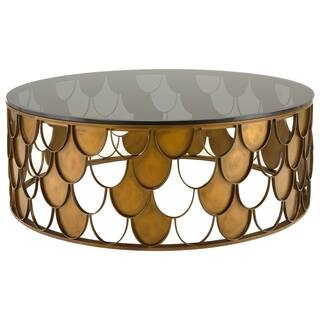 Safavieh Couture High Line Collection Nevaeh Antique Bronze Cocktail Table