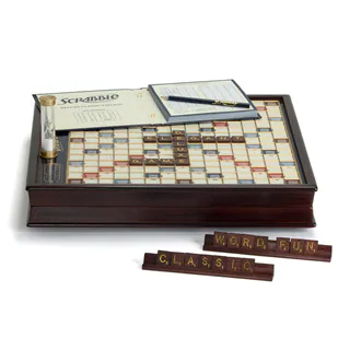 Scrabble Game Deluxe Wooden Edition