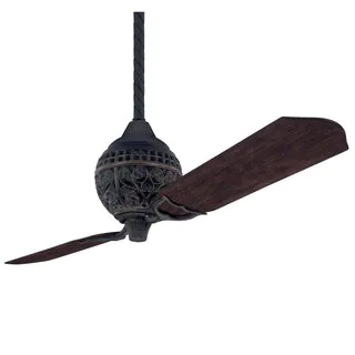 Hunter 1886 Limited Edition 60-inch Ceiling Fan with Two Carved Wood Blades