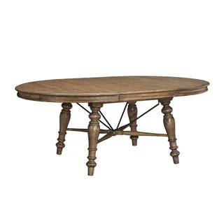 Lake House Brushed Sand Round 54 to 72-inch Dinette Table