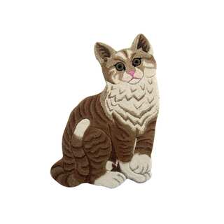 Cute Cat Wool Rug (2' x 3')