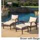 Honolulu Outdoor 5-piece Wicker Seating Set with Cushions by Christopher Knight Home