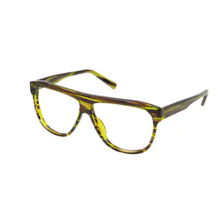 Cynthia Rowley Eyewear CR 6019 No. 15 Olive Stripe Aviator Plastic Eyeglasses