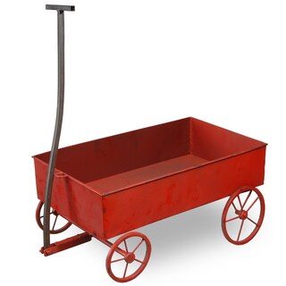 Decorative Red Wagon