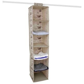 The Paris Collection By Home Basics 6-Shelf Hanging Storage Organizer