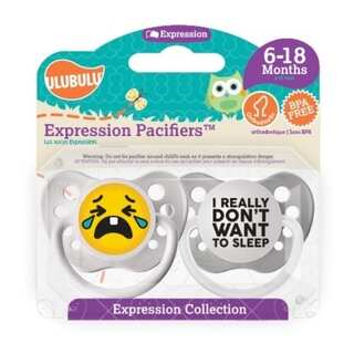 Personalized Pacifiers I Really Don't Want To Sleep Emoji Pacifiers 6-18 Months