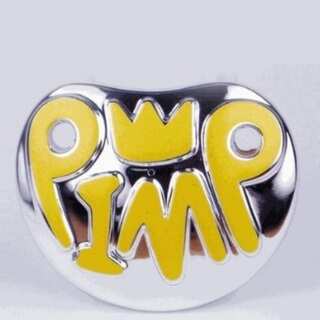Billy Bob Baby Pimp Silver Pacifier