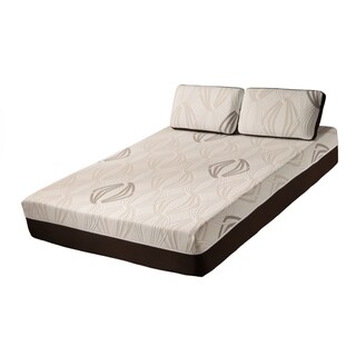 Blissful Nights Violet 11-inch Queen-size Latex and Gel Memory Foam Mattress