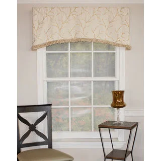 Spring Willow Ivory Arch Cotton Valance