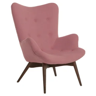 Aarhus Mid Century Soft Pink Lounge Chair