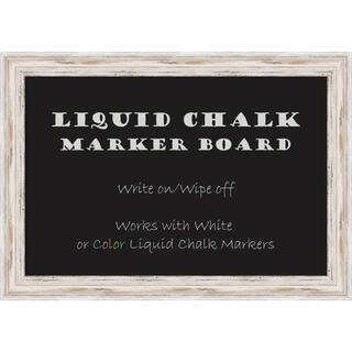 Alexandria Whitewash Liquid Chalk Marker Board Large Board 41 x 29- inch