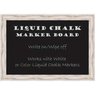 Alexandria Whitewash Liquid Chalk Marker Board Medium Board 27 x 19- inch