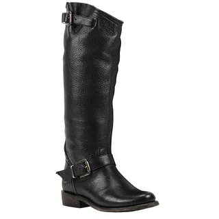Black Star Virgo Black Women's Leather Fashion Western Boots