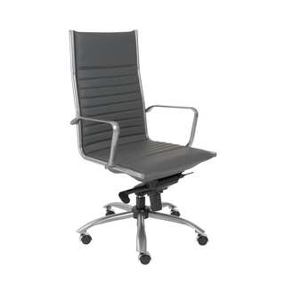 Euro Style Grey/ Matte Grey Dirk-PC HB Office Chair