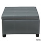 Cortez Faux Leather Storage Ottoman by Christopher Knight Home - Thumbnail 1