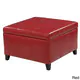 Cortez Faux Leather Storage Ottoman by Christopher Knight Home - Thumbnail 4