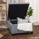Cortez Faux Leather Storage Ottoman by Christopher Knight Home - Thumbnail 0