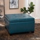 Cortez Faux Leather Storage Ottoman by Christopher Knight Home - Thumbnail 6