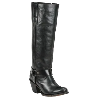 Black Star Vega Black Women's Leather Fashion Western Boots