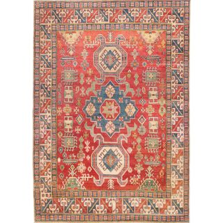 ecarpetgallery Finest Gazni Red Wool Rug (6'10 x 10')