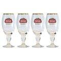 Stella Artois 40 Centiliter Belgium Beer Glasses with Star Chalice (Set of 4)