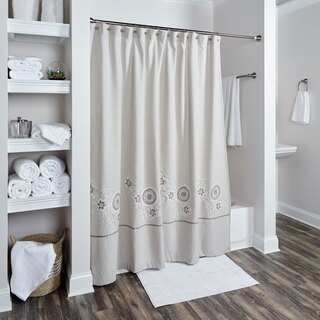 Full Bloom Collection Shower Curtain by Rizzy Home