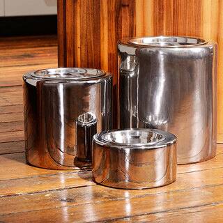 Unleashed Life High-Rise Nickel Collection Pet Bowls
