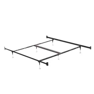 Queen/ King Hook On Angle Iron Steel Bed Frame with Headboard and Footboard Brackets
