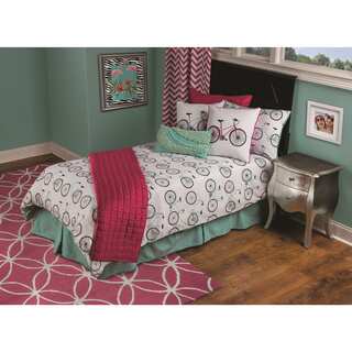 Vintage Bicycle 3-piece Comforter Set by Rizzy Home