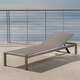 Cape Coral Outdoor Aluminum Adjustable Chaise Lounge by Christopher Knight Home - Thumbnail 6