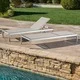 Cape Coral Outdoor Aluminum Adjustable Chaise Lounge (Set of 2) by Christopher Knight Home
