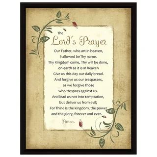 Dexsa Lord's Prayer Wood Frame Plaque with Easel