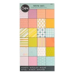 Sizzix Paper Basics 6 x 12 Cardstock Pad (48 Sheets)