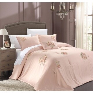 Chic Home Loretta Pink 9-Piece Bed in a Bag with White Sheet Set