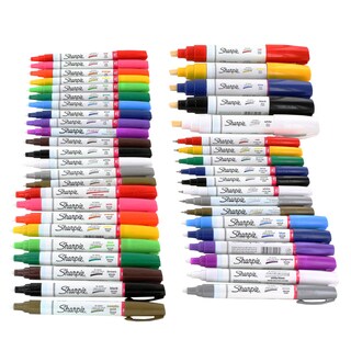 Sharpie Paint Marker Extra Fine, Fine, Medium, Bold Point Oil Based All 43 Color Set