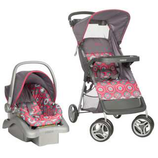 Cosco Lift and Stroll Travel System in Posey Pop